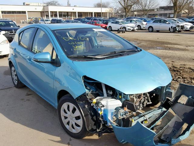 JTDKDTB33E1069045 - 2014 TOYOTA PRIUS C BLUE photo 1