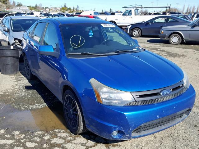 1FAHP3GN9AW168368 - 2010 FORD FOCUS SES BLUE photo 1