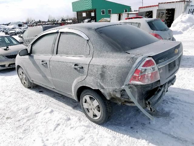 KL1TV55E49B301069 - 2009 CHEVROLET AVEO LS BLACK photo 3