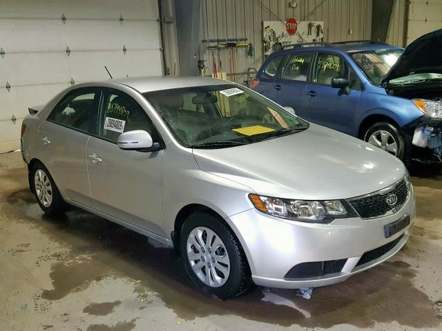 KNAFU4A24D5739724 - 2013 KIA FORTE EX SILVER photo 1