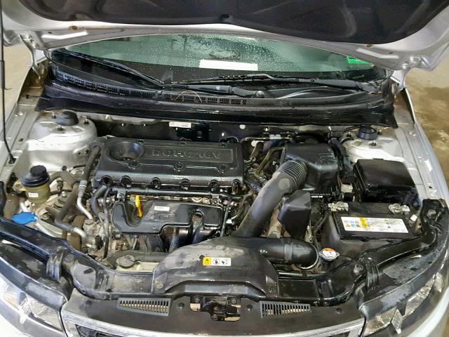 KNAFU4A24D5739724 - 2013 KIA FORTE EX SILVER photo 7