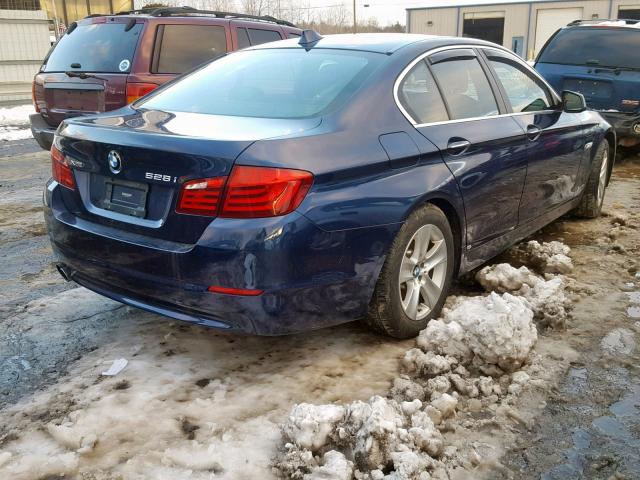 WBAXH5C54DDW12824 - 2013 BMW 528 XI BLUE photo 4