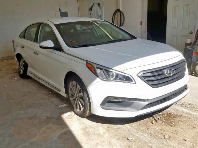 5NPE34AF6FH103586 - 2015 HYUNDAI SONATA SPO WHITE photo 1