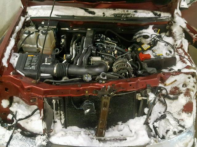 1GCKTDDPXA8134712 - 2010 CHEVROLET COLORADO L RED photo 7