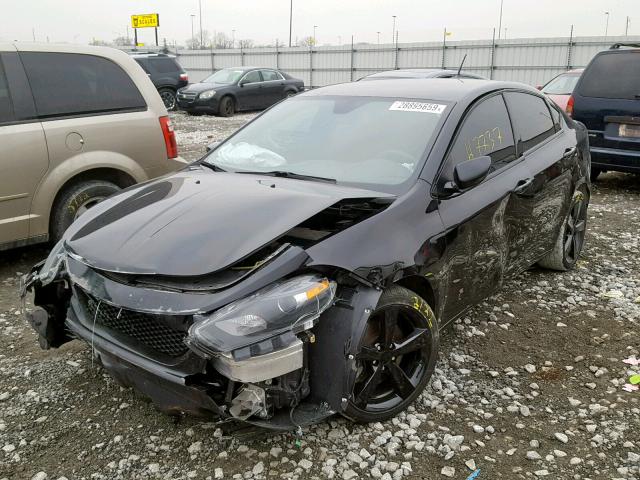 1C3CDFBB9GD570928 - 2016 DODGE DART SXT BLACK photo 2