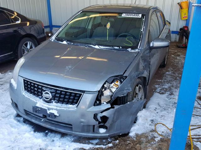 3N1AB61E48L686010 - 2008 NISSAN SENTRA 2.0 GRAY photo 2