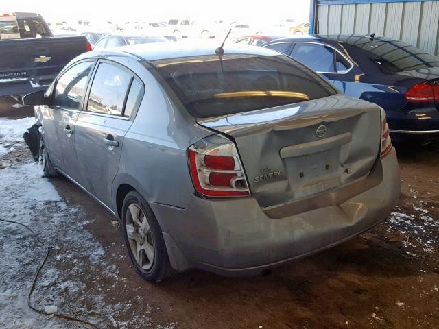 3N1AB61E48L686010 - 2008 NISSAN SENTRA 2.0 GRAY photo 3