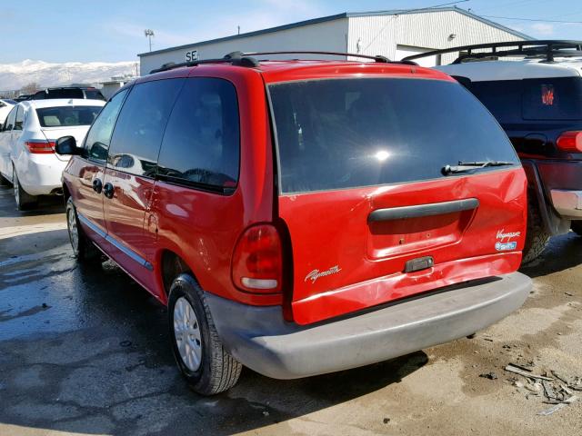 2P4FP2537VR338170 - 1997 PLYMOUTH VOYAGER RED photo 3