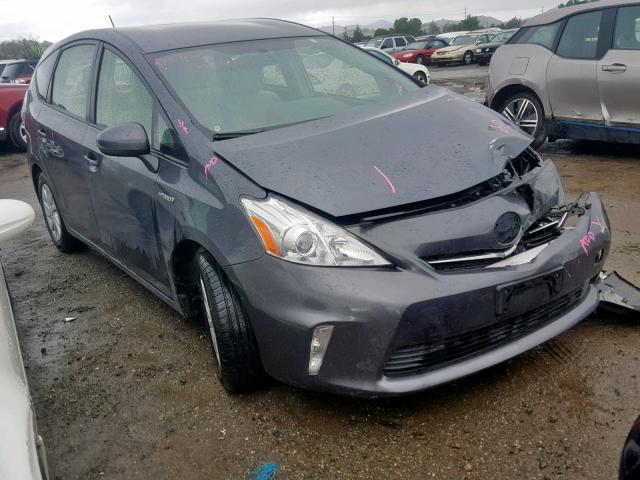 JTDZN3EU1C3048826 - 2012 TOYOTA PRIUS V GRAY photo 1