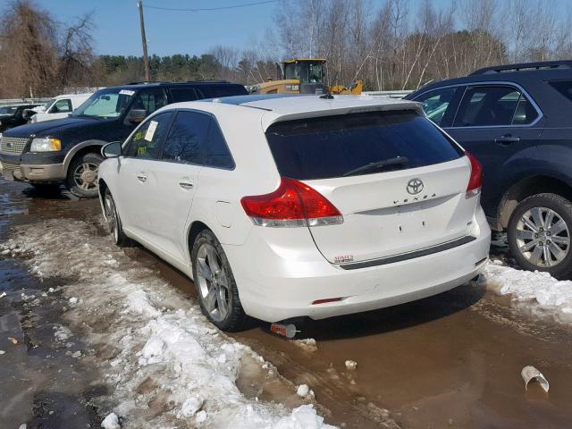 4T3BK3BB8AU039368 - 2010 TOYOTA VENZA BASE WHITE photo 3