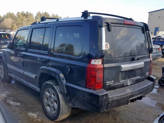 1J8HG58246C122460 - 2006 JEEP COMMANDER BLACK photo 3