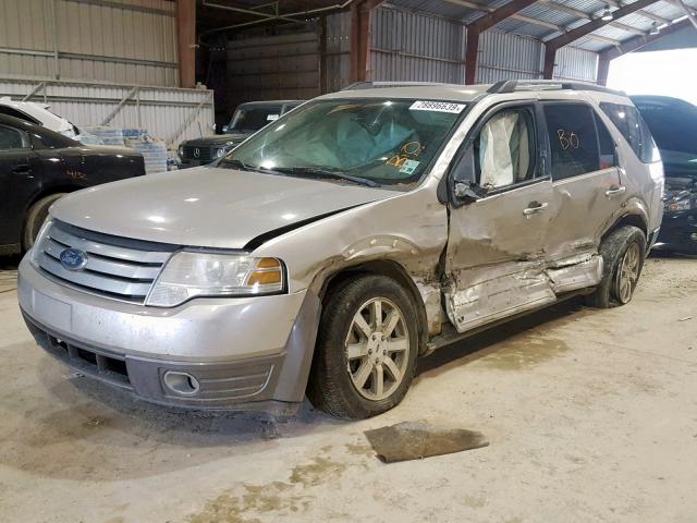 1FMDK02W68GA06185 - 2008 FORD TAURUS X S SILVER photo 2