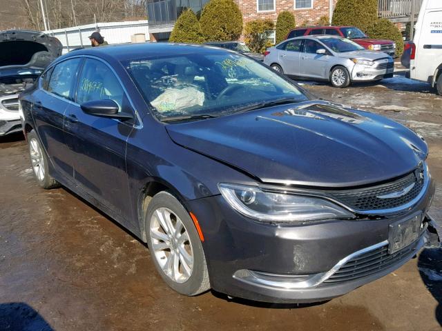 1C3CCCAB6FN742652 - 2015 CHRYSLER 200 LIMITE GRAY photo 1