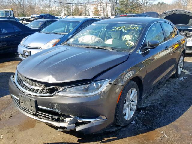 1C3CCCAB6FN742652 - 2015 CHRYSLER 200 LIMITE GRAY photo 2