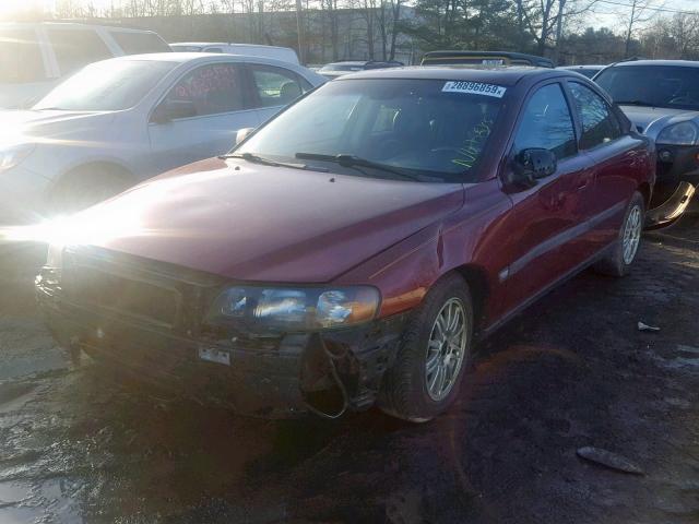 YV1RS61T732253543 - 2003 VOLVO S60 RED photo 2