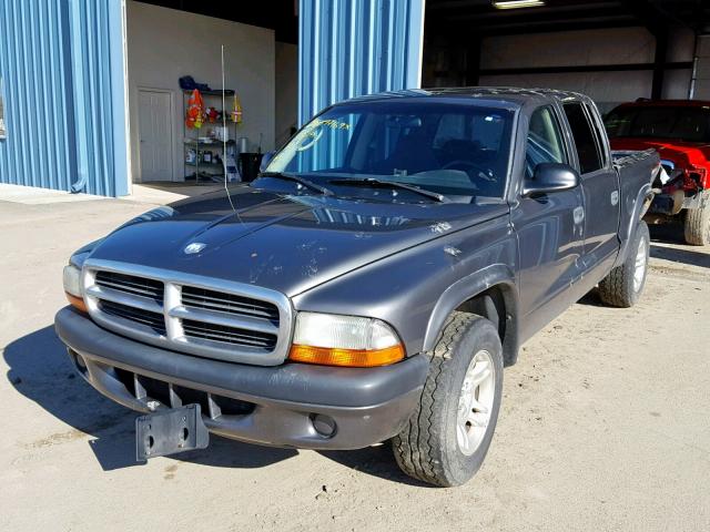 1D7HL38K24S548034 - 2004 DODGE DAKOTA QUA GRAY photo 2