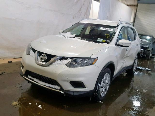 5N1AT2MT0FC876274 - 2015 NISSAN ROGUE S WHITE photo 2