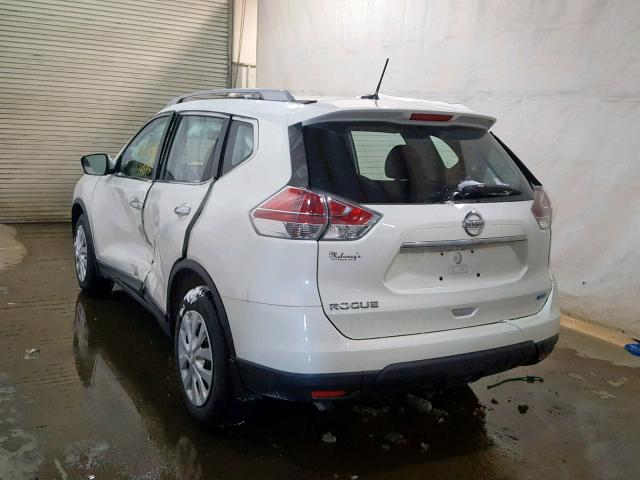5N1AT2MT0FC876274 - 2015 NISSAN ROGUE S WHITE photo 3