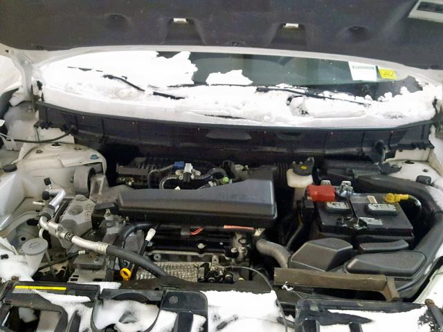 5N1AT2MT0FC876274 - 2015 NISSAN ROGUE S WHITE photo 7
