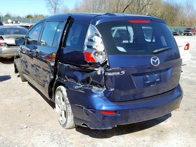 JM1CR293X70145228 - 2007 MAZDA 5 BLUE photo 3