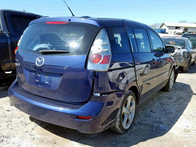 JM1CR293X70145228 - 2007 MAZDA 5 BLUE photo 4