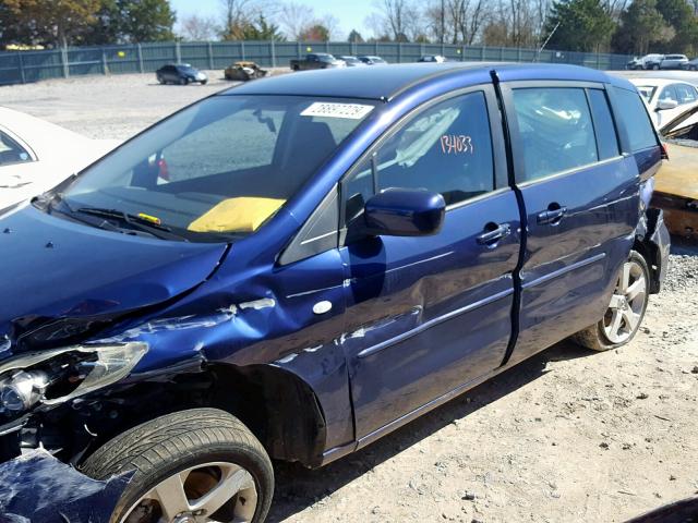 JM1CR293X70145228 - 2007 MAZDA 5 BLUE photo 9