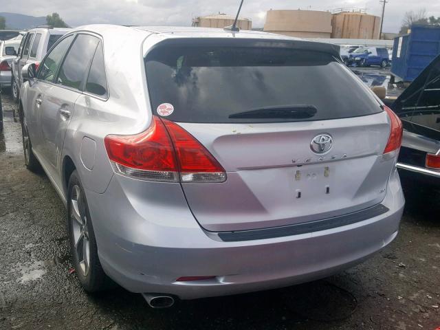 4T3BK3BB6AU041314 - 2010 TOYOTA VENZA BASE SILVER photo 3