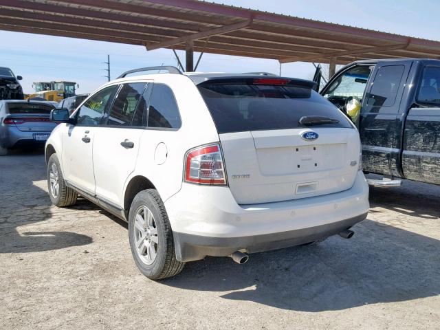 2FMDK3GC7ABB24758 - 2010 FORD EDGE SE WHITE photo 3