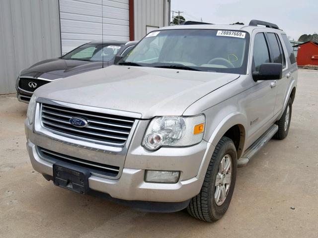 1FMEU63E17UB30260 - 2007 FORD EXPLORER X SILVER photo 2