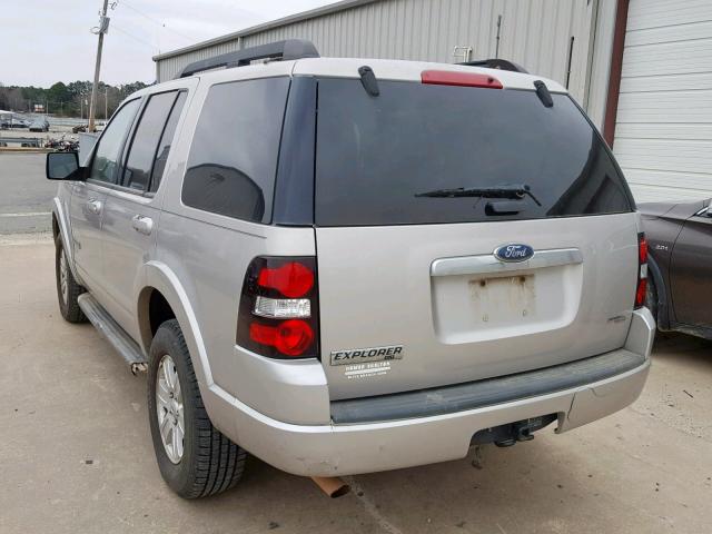 1FMEU63E17UB30260 - 2007 FORD EXPLORER X SILVER photo 3