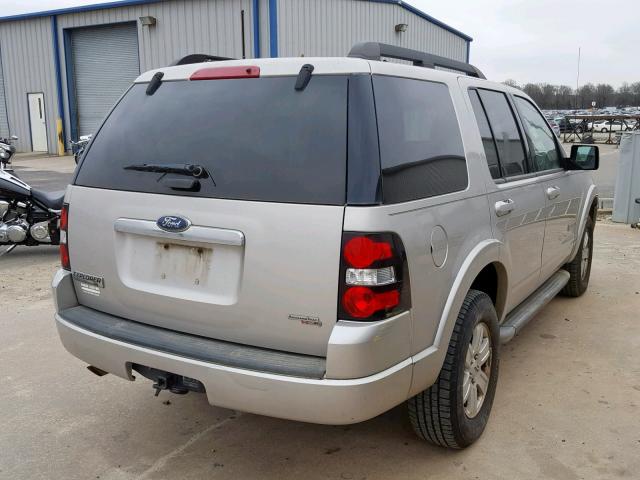 1FMEU63E17UB30260 - 2007 FORD EXPLORER X SILVER photo 4