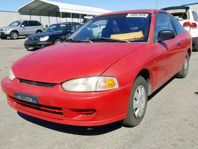 JA3AY11A0XU042020 - 1999 MITSUBISHI MIRAGE DE RED photo 2