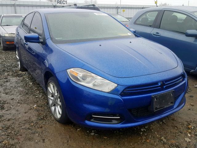 1C3CDFBHXDD104005 - 2013 DODGE DART SXT BLUE photo 1