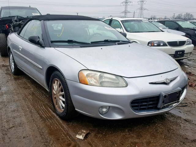 1C3EL55UX1N598323 - 2001 CHRYSLER SEBRING LX SILVER photo 1