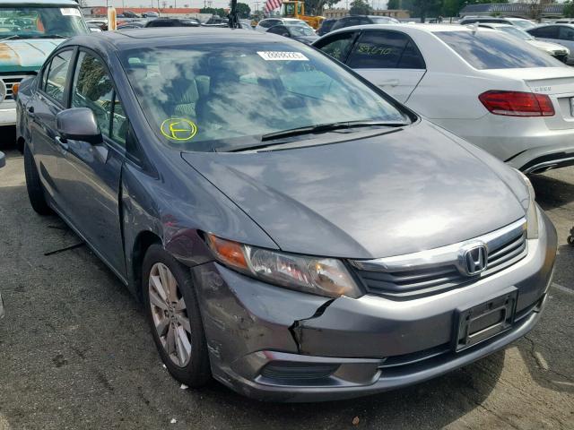 19XFB2F90CE310070 - 2012 HONDA CIVIC EXL GRAY photo 1