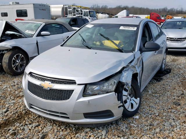 1G1PA5SH0D7228484 - 2013 CHEVROLET CRUZE LS SILVER photo 2