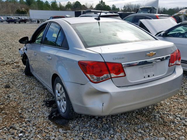 1G1PA5SH0D7228484 - 2013 CHEVROLET CRUZE LS SILVER photo 3