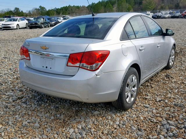 1G1PA5SH0D7228484 - 2013 CHEVROLET CRUZE LS SILVER photo 4