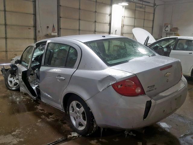 1G1AL58F987167406 - 2008 CHEVROLET COBALT LT SILVER photo 3