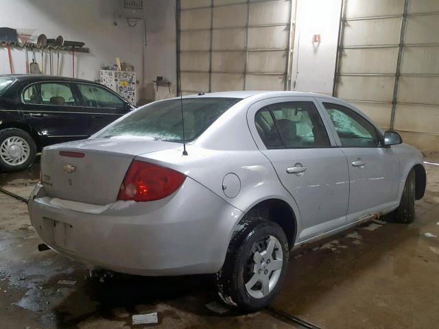 1G1AL58F987167406 - 2008 CHEVROLET COBALT LT SILVER photo 4