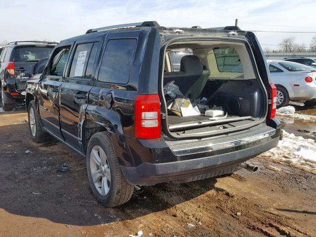 1C4NJRCB1FD312172 - 2015 JEEP PATRIOT LI BLACK photo 3