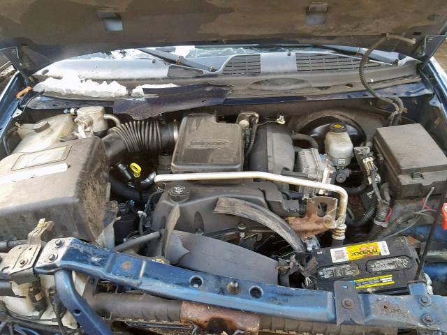 1GKDT13S352188640 - 2005 GMC ENVOY BLUE photo 7