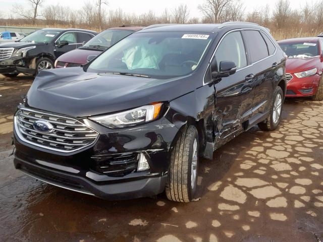 2FMPK4J92KBB48564 - 2019 FORD EDGE SEL BLACK photo 2