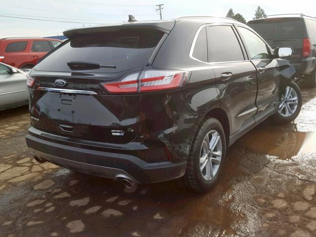 2FMPK4J92KBB48564 - 2019 FORD EDGE SEL BLACK photo 4