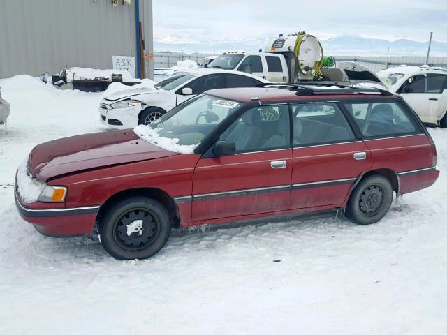 4S4BJ63C3M7905050 - 1991 SUBARU LEGACY L MAROON photo 9