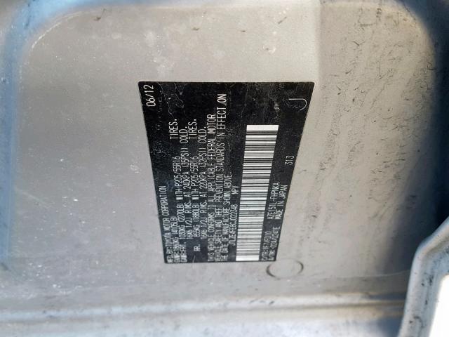 JTLZE4FE8CJ022348 - 2012 TOYOTA SCION XB WHITE photo 10