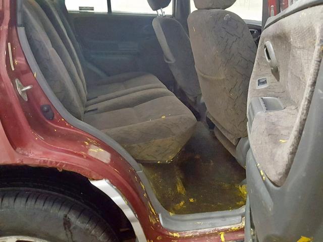 2CNBJ634716923216 - 2001 CHEVROLET TRACKER LT BURGUNDY photo 6