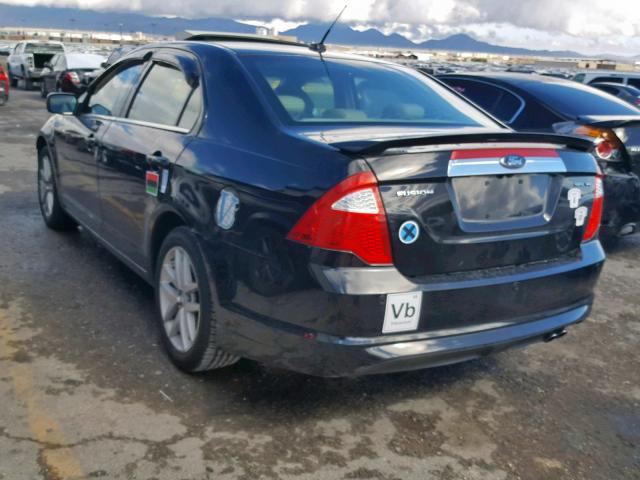 3FAHP0JA0AR256104 - 2010 FORD FUSION SEL BLACK photo 3