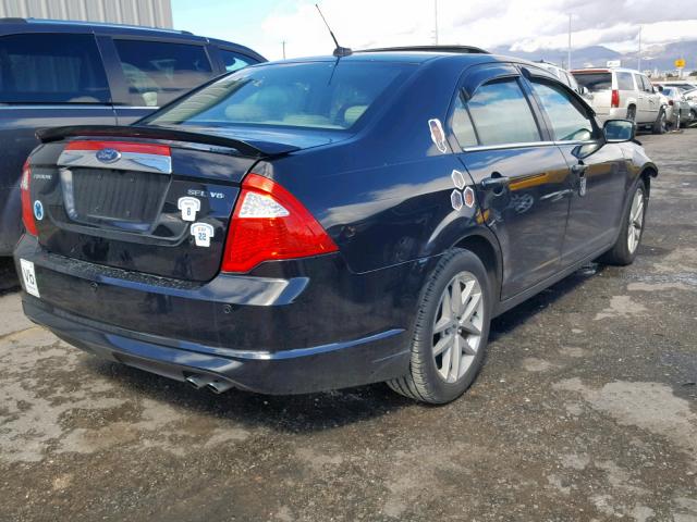 3FAHP0JA0AR256104 - 2010 FORD FUSION SEL BLACK photo 4