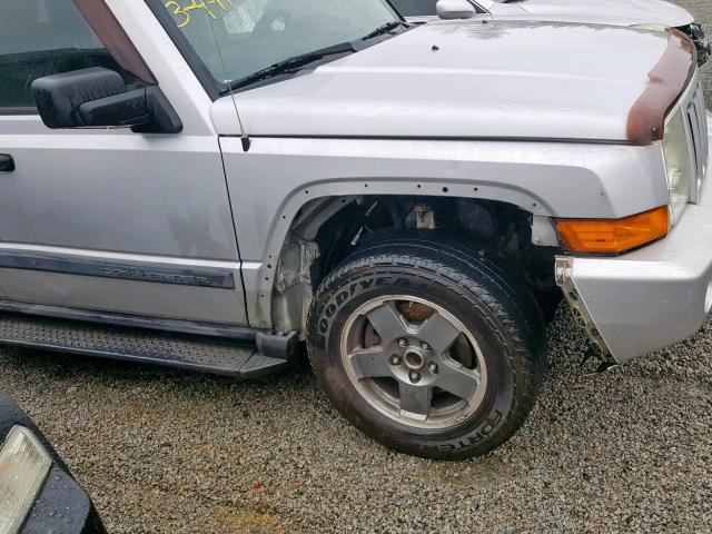 1J8HH48N76C142042 - 2006 JEEP COMMANDER 灰色 照片 9